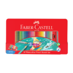 Faber Castell 60 Water Colour Pencils Tin Case